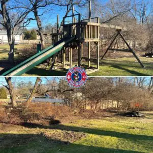 A Picture of Swing Set Removal Indianapolis