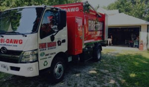 Fire Dawgs truck during service Cleanouts